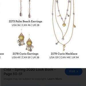 Cabi Curio Earrings and Necklace
